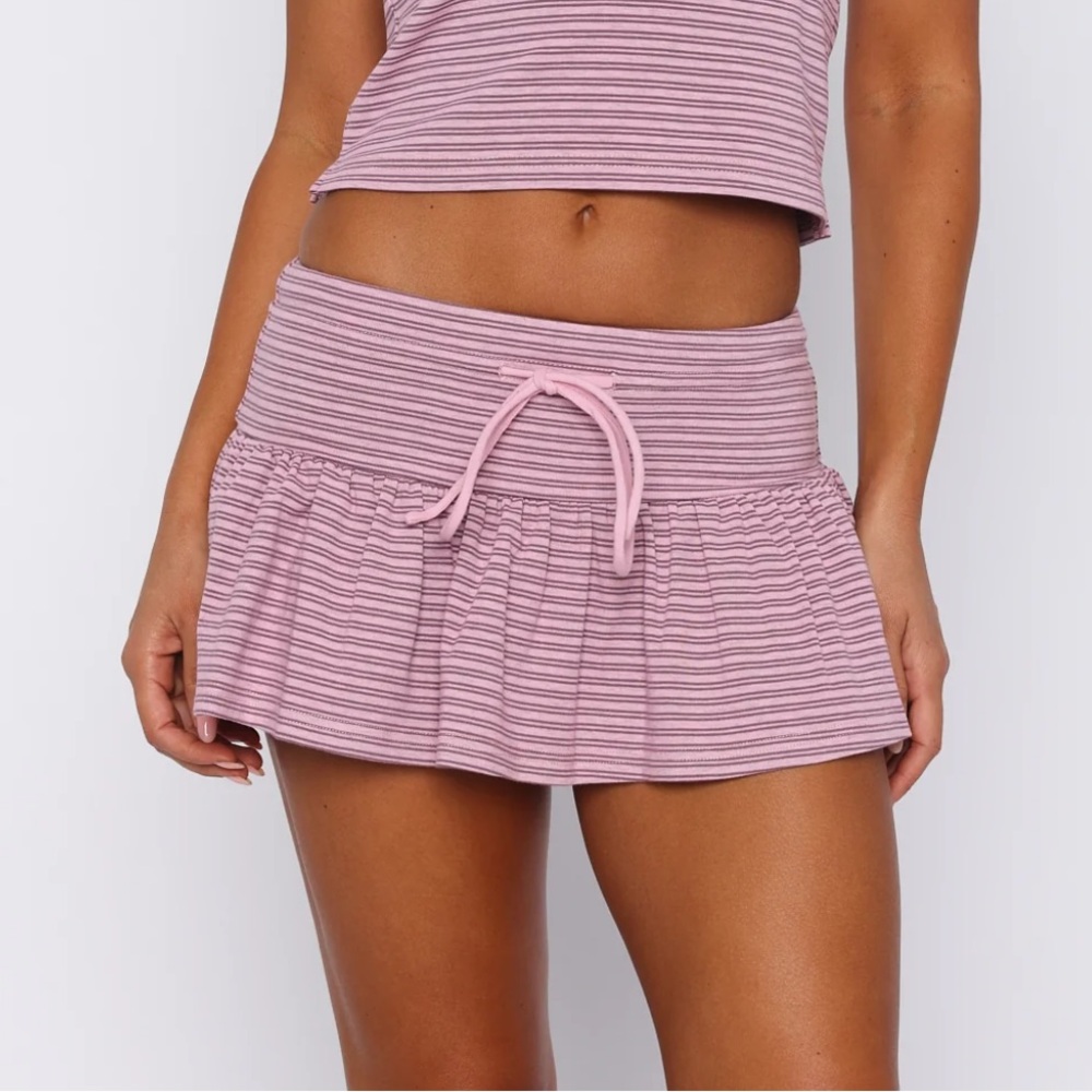 Check The Scores Mini Skirt - Pink